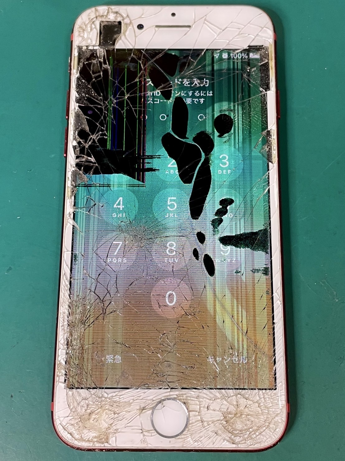 神戸市垂水区｜画面破損で操作不可でゴーストタッチのおこるiPhone7