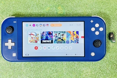 神戸市垂水区｜イヤホンジャックの交換修理で直ったSwitchLite