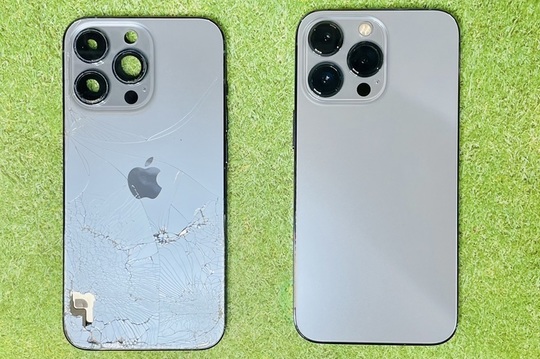 iPhone13Proの背面ガラス割れ修理で神戸市西区からご来店 - 神戸
